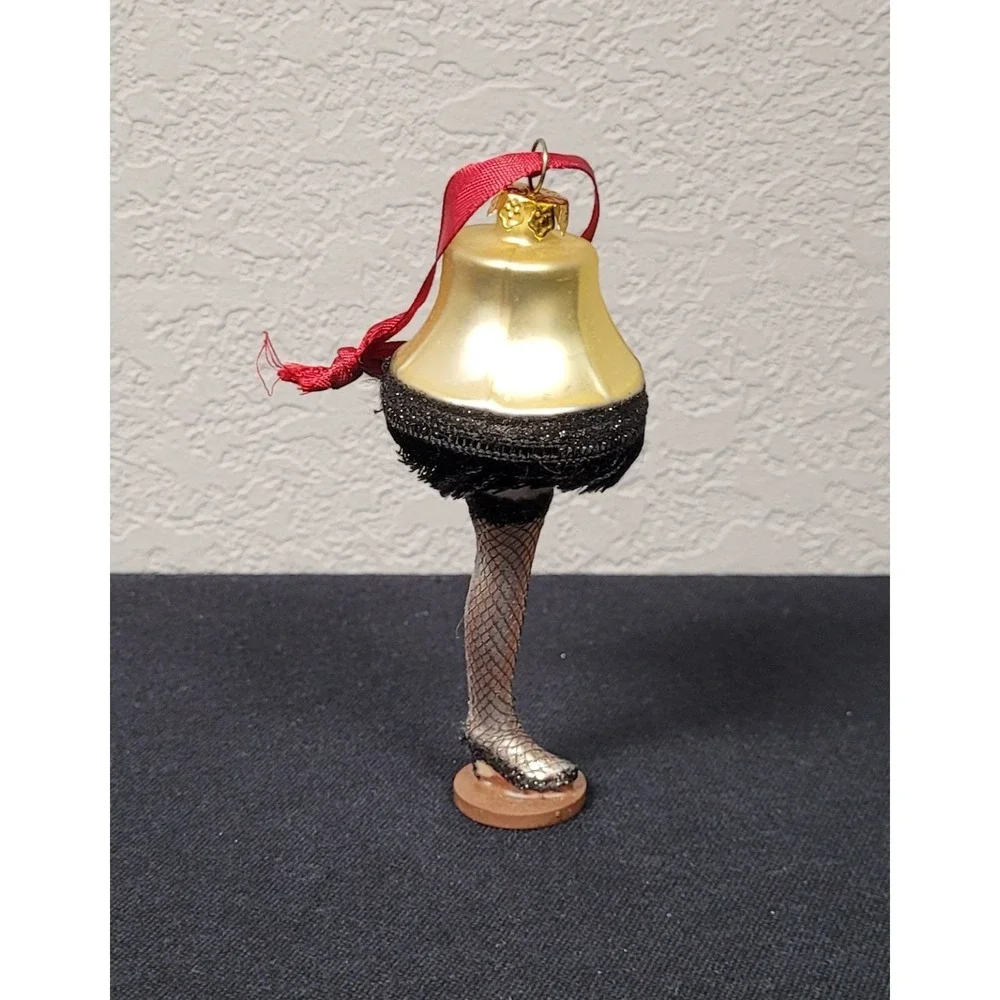 Hallmark A Christmas Story Leg Lamp Blown Glass Christmas Ornament